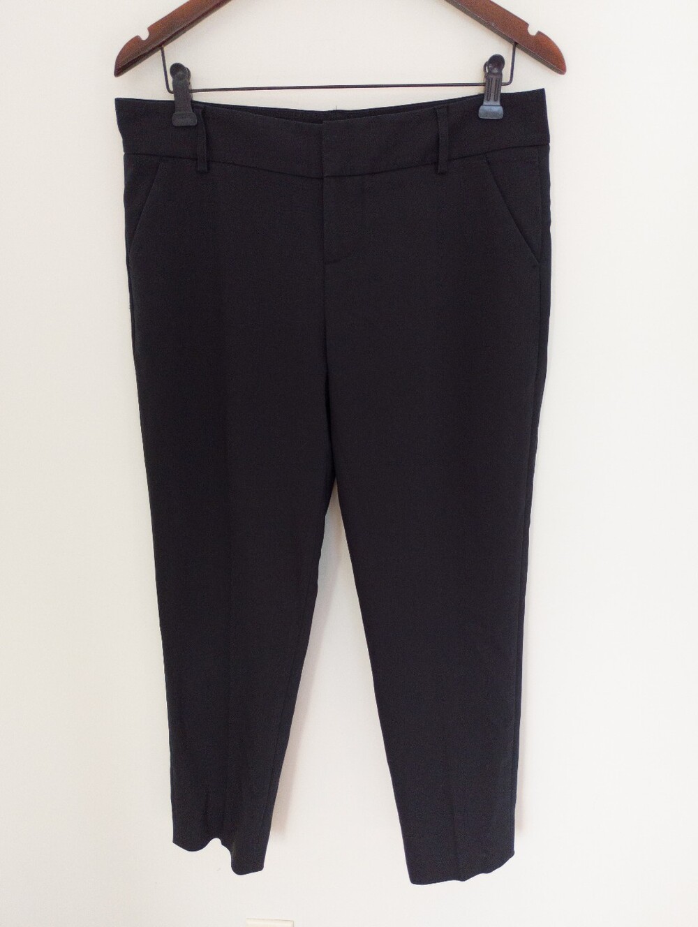 Alice + Olivia Classics Black Straight Leg Tailored Trouser Pants Size 10